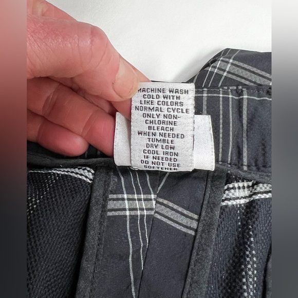 SLAZENGER Men's Black and White plaid flat front golf shorts size 38 - Picture 12 of 12